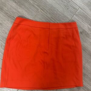 Ann Taylor Orange Mini Pencil Skirt for Work